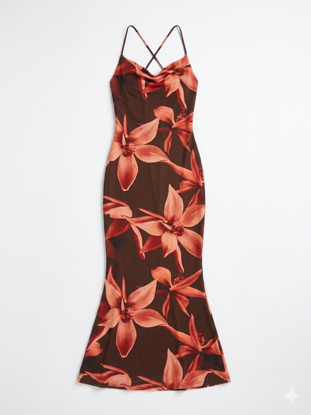 Windsor "She's A Wildflower" Floral Strappy Back Maxi Dress